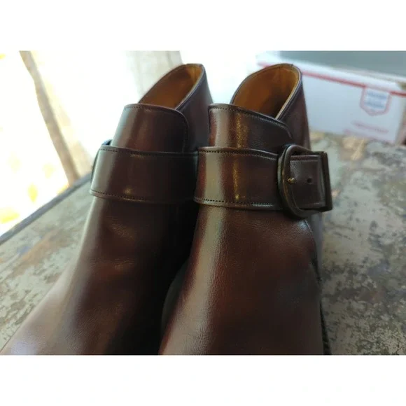 Gorgeous Men's Supple Step Wall-Streeter Handmade Brown Leather Ankle Boots 8 C